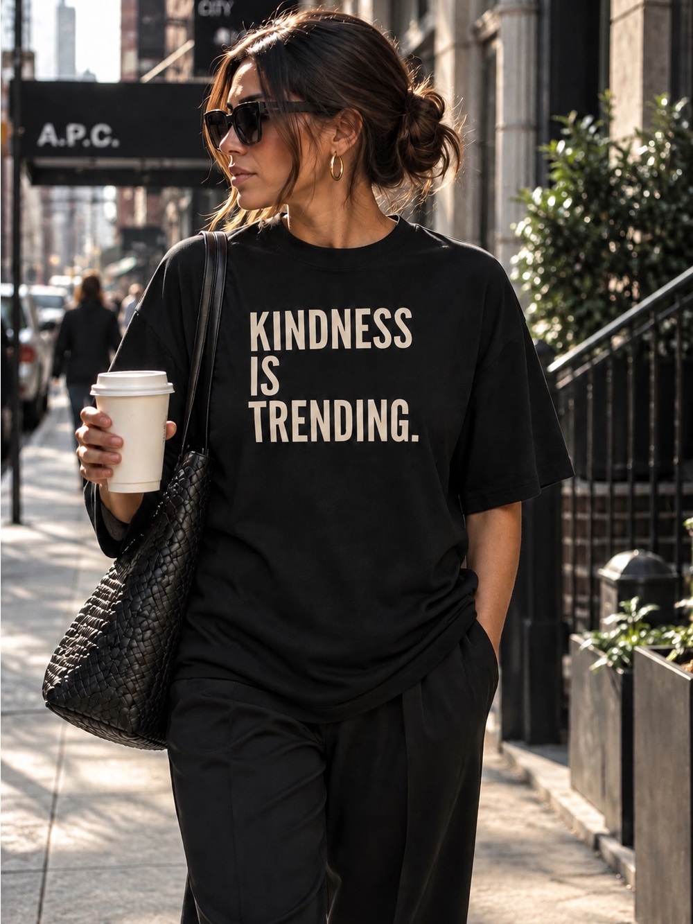 Short Sleeve T-Shirt Avail in M/L/XL/2X/3X Says Kindness Is Trending ⬇️ for PTP